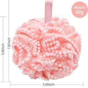 Pink Bath Shower Pouf